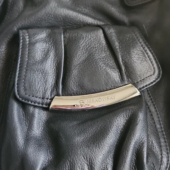 Medium black b malowsky leather bag - Picture 4 of 11